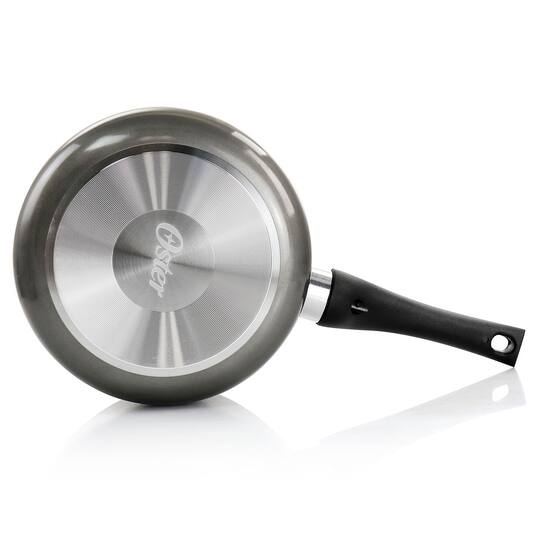Oster 2.5qt. Merrion Metallic Gray Nonstick Aluminum Saucepan with Lid